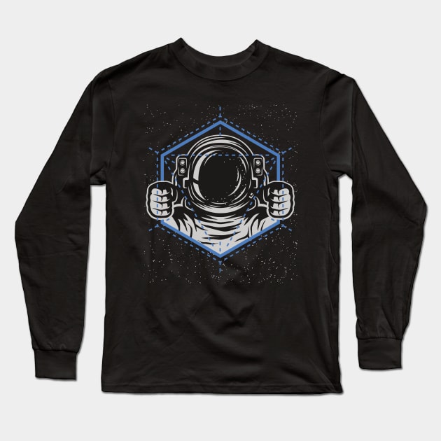 Escape to Space. Astronaut Space Adventure Movies & Comic fun. Long Sleeve T-Shirt by BecomeAHipsterGeekNow